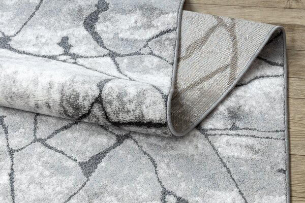 Pločnik moderna COZY 8873 Cracks Puknuti beton - Strukturne, dvije razine flora tamno Siva
