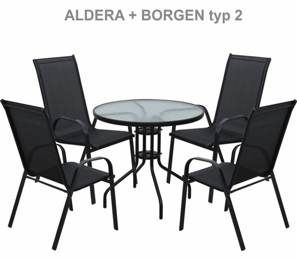 Vrtna stolica Morel (crna)