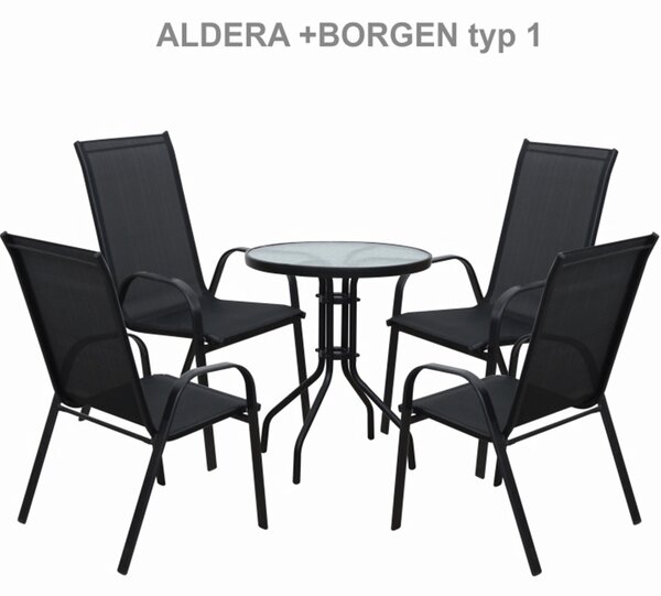 Vrtna stolica Morel (crna)