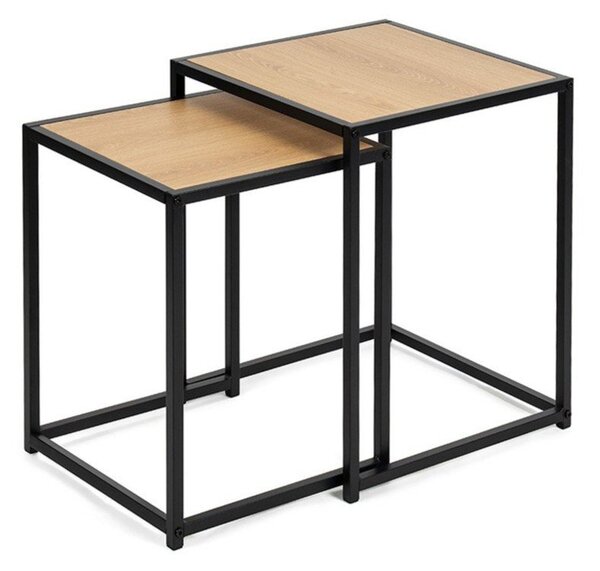 Pomoćni stolići u setu 2 kom u dekoru hrasta 38x38 cm Noah – Bonami Essentials