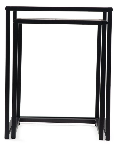 Pomoćni stolići u setu 2 kom u dekoru hrasta 38x38 cm Noah – Bonami Essentials