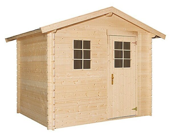 Kiehnholz Vrtna kućica Kopenhagen 2 (Vanjska dimenzija uklj. krovni prevjes (Š x D): 310 x 213 cm, Drvo, Natur)