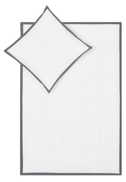 Bijela posteljina za pamučne krevete Westwing Collection Joanna, 155 x 220 cm