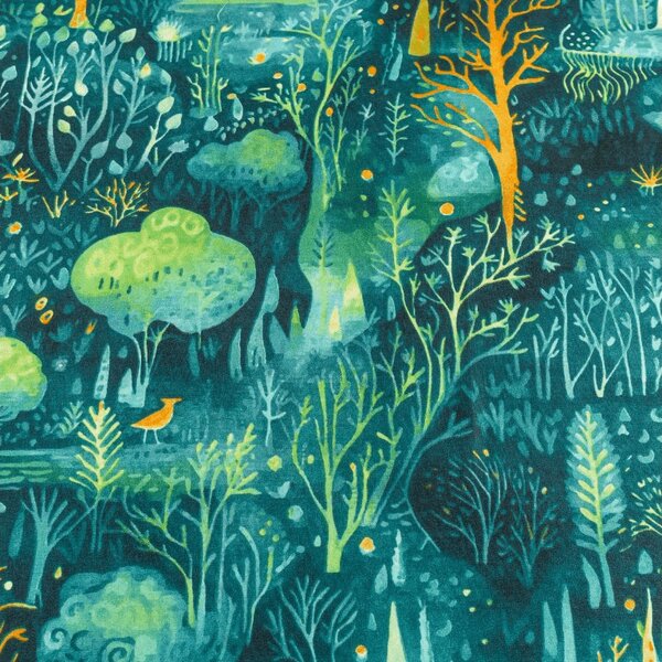 Plahta od mikrovlakana 140x240 cm i jastučnica 50x70 cm NEON FOREST, šareno