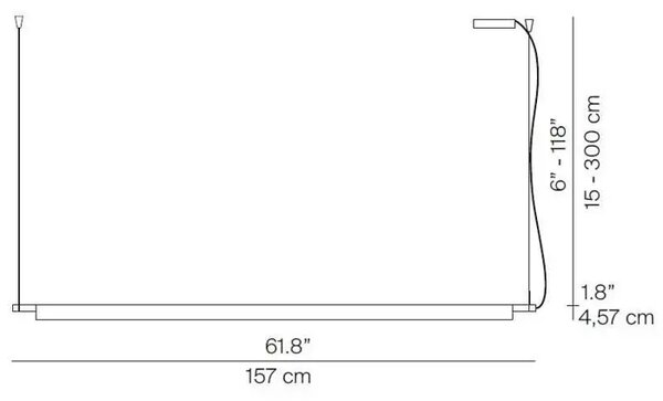 COMPENDIUM D81B2 LED VISILICA KOMPLET 3000K ALUMINIJ LP1D810B020020+LP1D810/25T000
