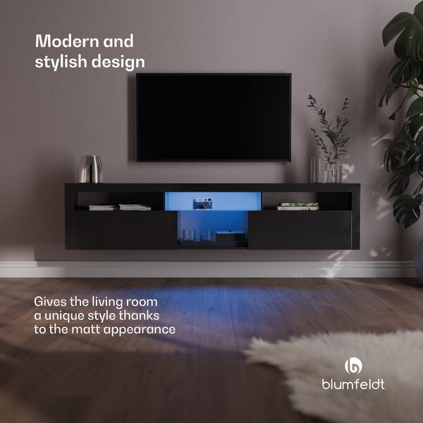 Blumfeldt Elgin, TV ormarić, 150 x 30 x 40 cm, LED
