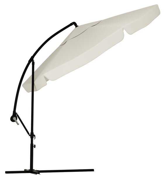 Vrtni sklopivi suncobran LEVI 300 cm, bež + besplatna torba