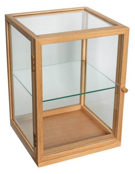 Vitrina u dekoru hrasta u prirodnoj boji 30x42x30 cm Poetic – Hübsch
