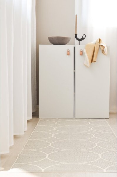 Krem unutarnja i vanjska staza 70x200 cm Boo Linen – Pappelina