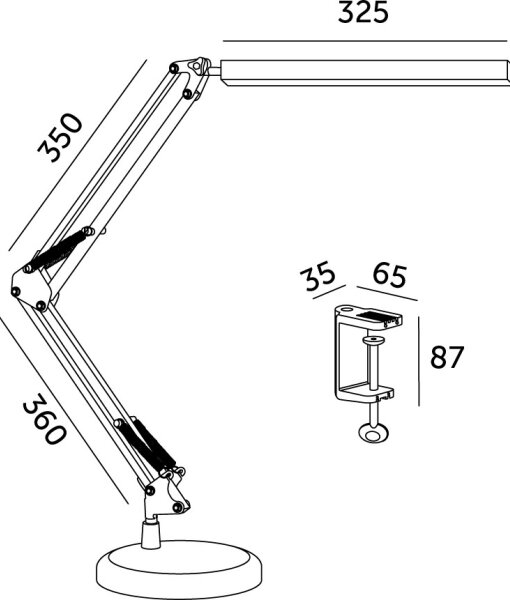 LED Prigušiva stolna lampa 2u1 USB TENUIX LED/14W/5V 3000-6000K