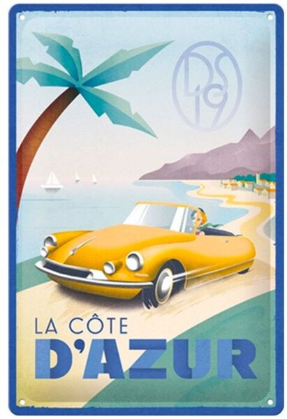 Metalni znak Citroen La Cote D'Azur, (20 x 30 cm)