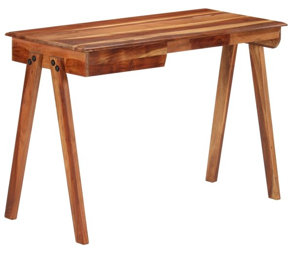 VidaXL Pisaći stol s ladicom 110x50x77 cm masivno drvo bagrema