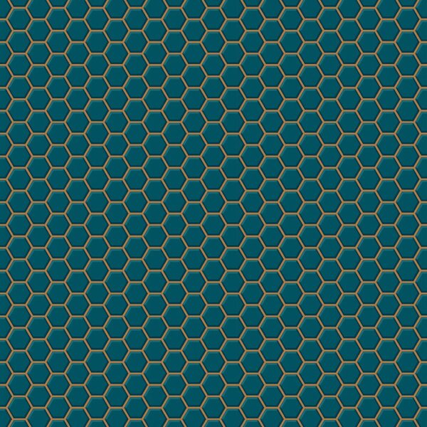 Periva flis tapeta hexagoni 112651 | Ljepilo besplatno