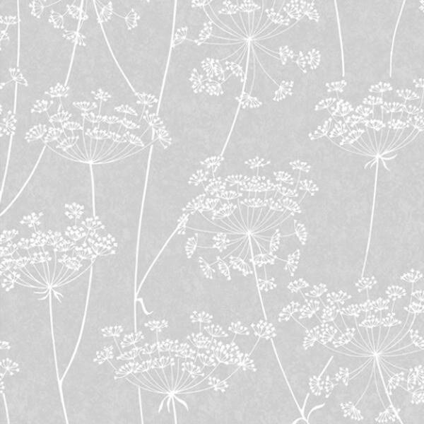 Siva flis tapeta cvijeće 33-304 | Ljepilo besplatno