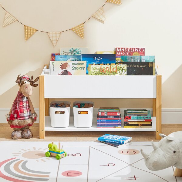 Dječja polica za knjige s odjeljcima