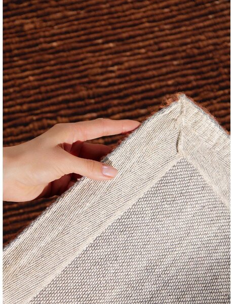 Smeđi ručno rađen vunen tepih 80x150 cm Bexley Woolwich – Ted Baker