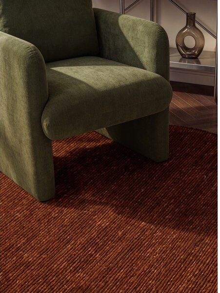Smeđi ručno rađen vunen okrugao tepih ø 160 cm Bexley Woolwich – Ted Baker