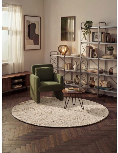 Bež ručno rađen vunen okrugao tepih ø 160 cm Bexley Woolwich – Ted Baker
