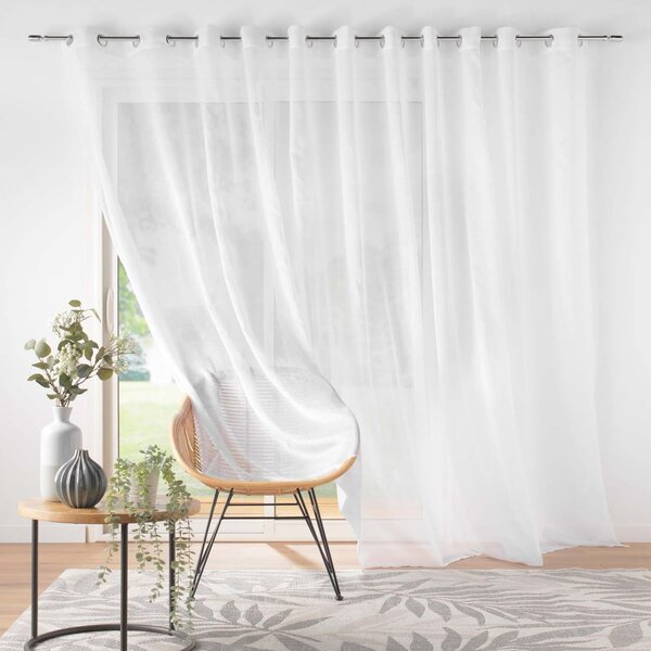Bijela prozirna zavjesa od voila 400x240 cm Lissea – douceur d'intérieur