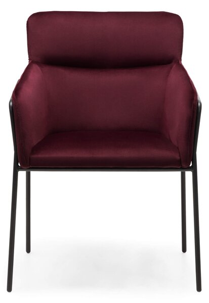 Bordo dizajnerska fotelja HELSINKI VELVET Magic Velvet 2229