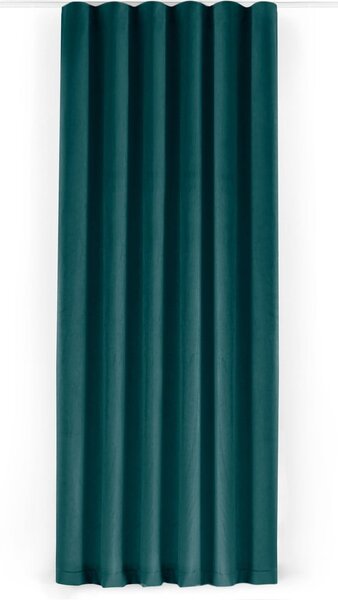 Petrolej zelena zavjesa za djelomično zamračenje od samta 200x300 cm Velto – Filumi