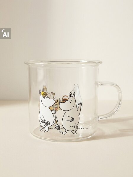 Sinsay - Staklena šalica s ručkom The Moomins
