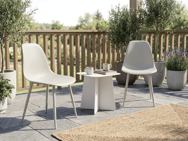 Set 2 kom plastičnih stolica OSAKA, bijela