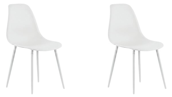 Set 2 kom plastičnih stolica OSAKA, bijela