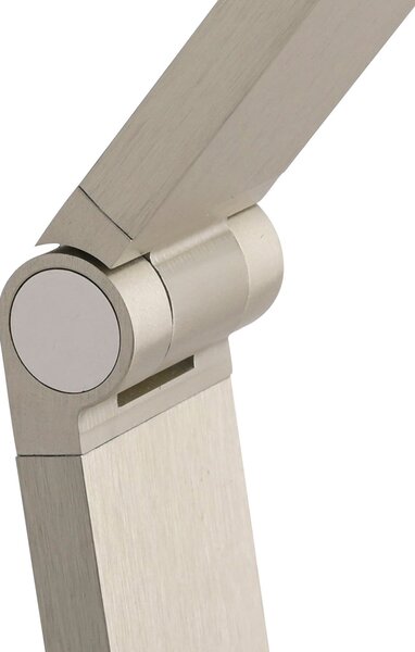 Paul Neuhaus LED podna lampa SAMSKY, čelik, visina 161 cm, metalni prigušivač na dodir, prigušiva, Metalik, Dnevni boravak/blagovaonica, Aluminij