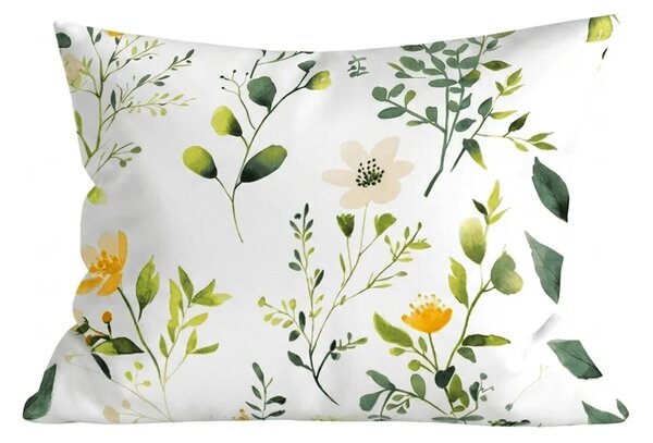 Sada posteljine od mikrovlakana FLORAMA bijelo + jastučnica 50 x 70 cm BESPLATNO