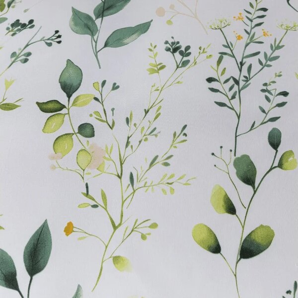 Komplet posteljine od mikrovlakana FLORAMA bijela + Navlaka za jastuk 45 x 45 cm BESPLATNO