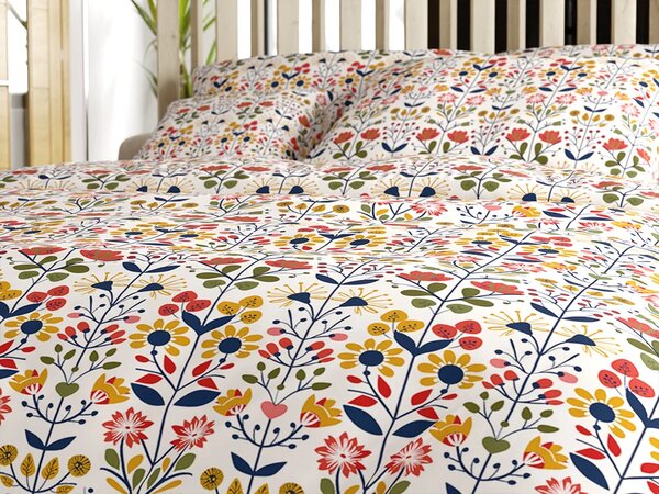 Set posteljine od polipamuka FOLKLORIA POLY raznobojna + jastučnica 50 x 70 cm BESPLATNO