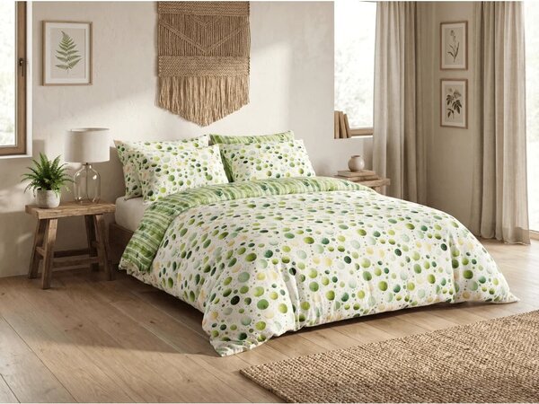Set posteljina od polipamuka GREEN TREES POLY zelene + Jastučnica 50 x 70 cm BESPLATNO