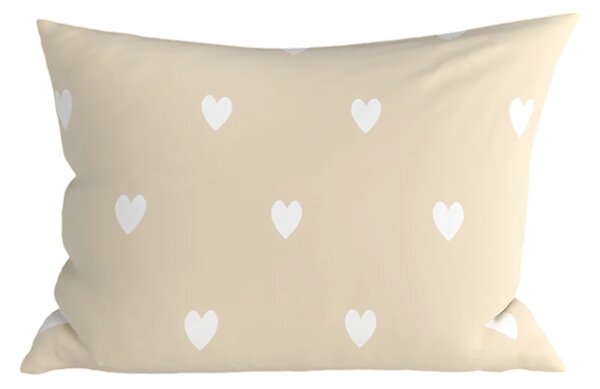 Set posteljine od polipamuka HEARTILO POLY bež + jastučnica 50 x 70 cm BESPLATNO