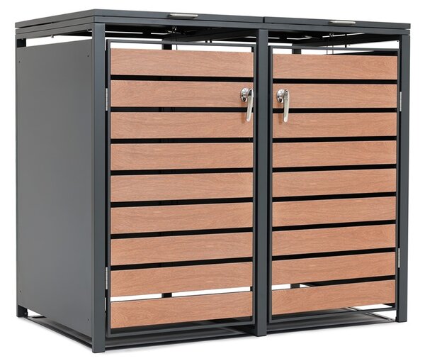 Kućište za 2 kante za otpad 120l ili 240l Bremen CoverTech