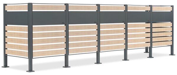 Kućište za 5 kanti za otpad 120l ili 240l Breda CoverTech