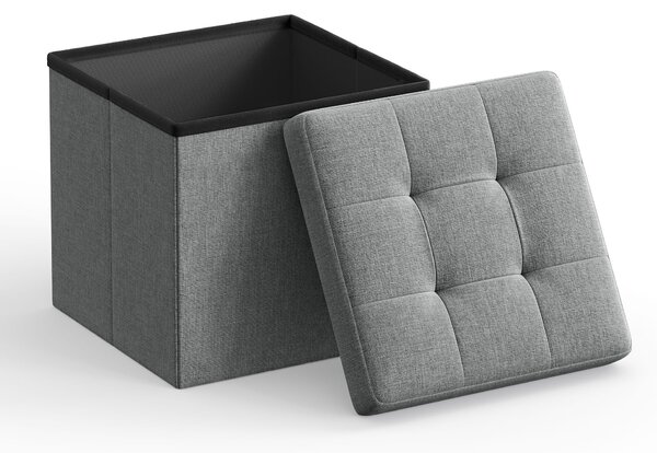 Tabure s pohrambenim prostorom OTTOMAN 30x30 cm, sivi