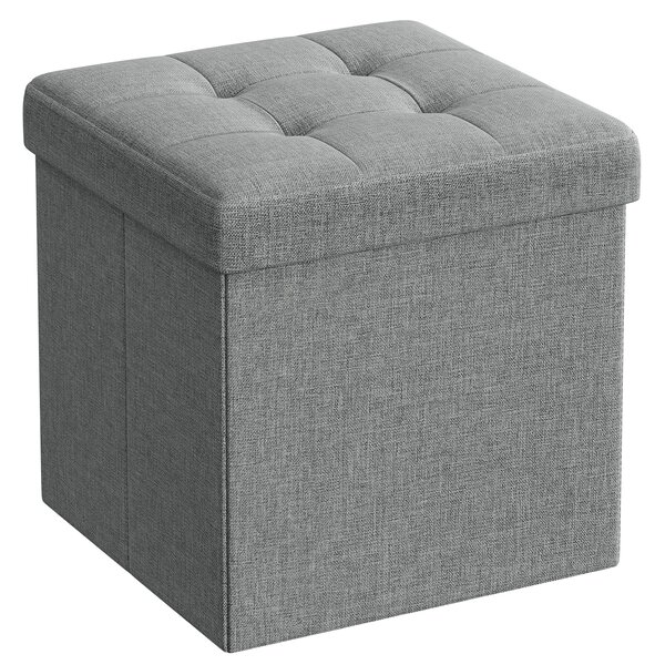 Tabure s pohrambenim prostorom OTTOMAN 30x30 cm, sivi
