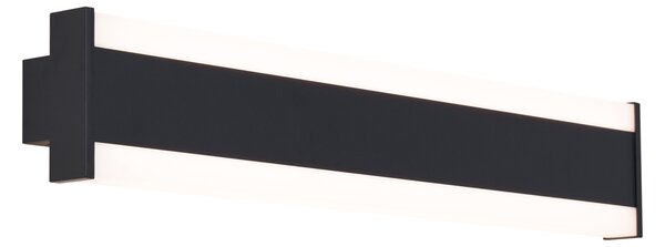 Moderna zidna svjetiljka crna CCT 60cm uklj. LED IP54 - Vanya