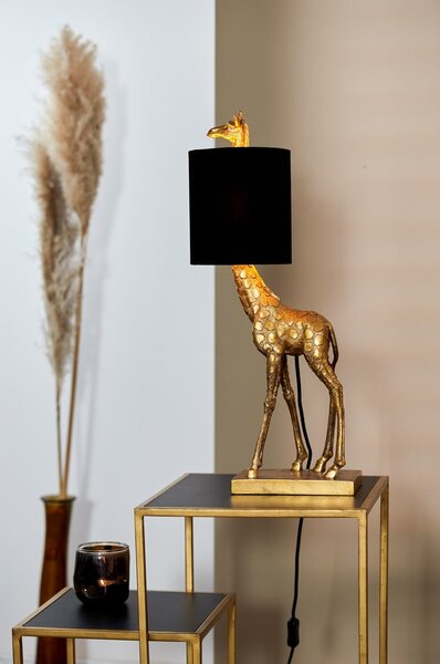Stolna lampa crno-brončane boje (visina 61 cm) Giraffe - Light & Living