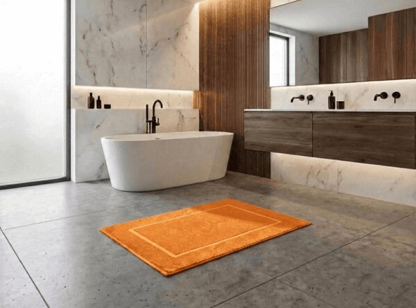 Hotelski kupaonski tepih Comfort narančasti 750g/m2