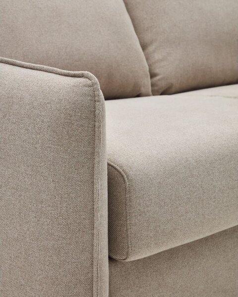 Bež sklopiva sofa 185 cm Carlota – Kave Home