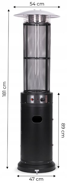 Plinski grijač za terasu 11 kW