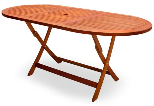 Sklopivi vrtni stol Alabama od drva akacije 160 x 85 x 75 cm