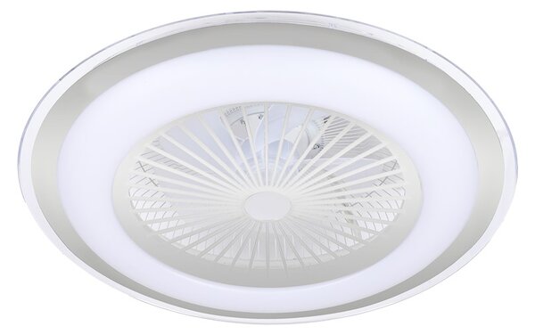 ZONDA SILVER 48W LED stropna svjetiljka s ventilatorom