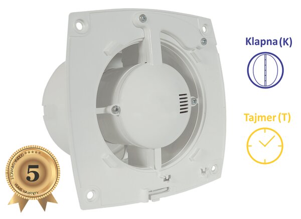 KUPAONSKI VENTILATOR FI100 ZA MASKU - S KLAPNOM+TIMER