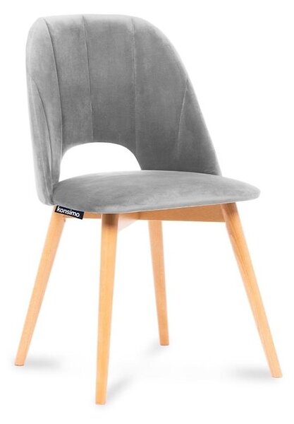 Blagovaonska stolica TINO 86x48 cm siva/bukva
