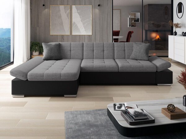 Kutna garnitura s funkcijom spavanja Raphael (L) (ekokoža Soft 011 + Lux 06 + Lux 5)