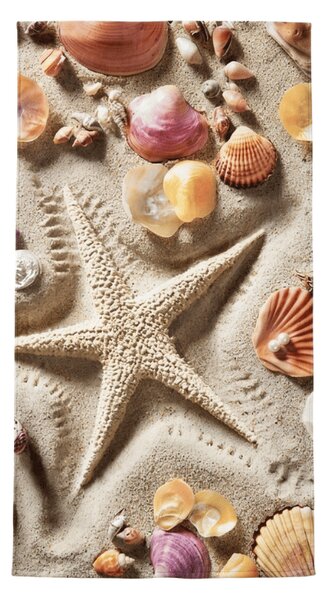 Brzosušeći plažni ručnik OCEAN SAND šareni 70 x 140 cm, 100% mikrovlakana