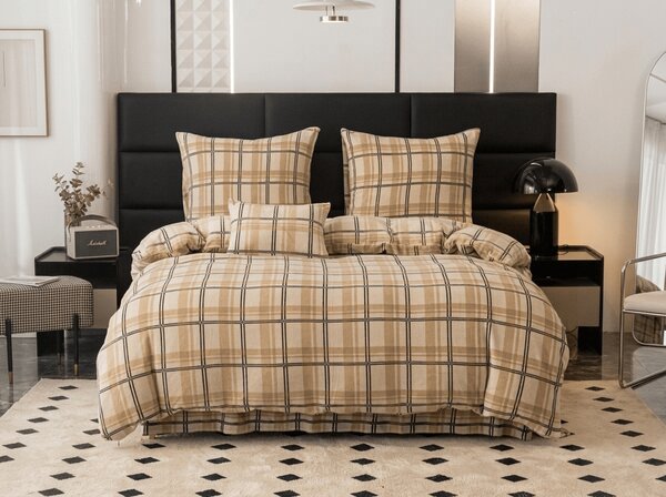 Posteljina mikropliš PLAID krem boje Dimenzije posteljine: 70 x 90 cm | 140 x 200 cm